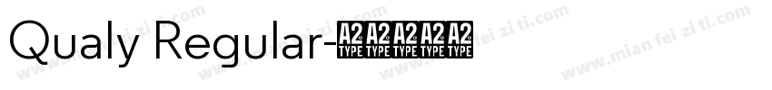 Qualy Regular字体转换